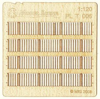 Wooden fence 1:120 - type 6