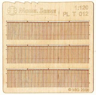 Wooden fence 1:120 - type 12