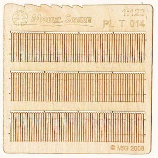 Wooden fence 1:120 - type 14