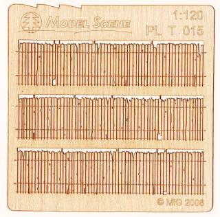 Wooden fence 1:120 - type 15