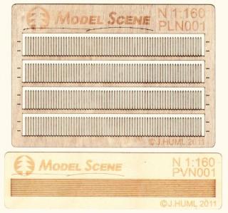 Wooden fence 1:160 - type 1