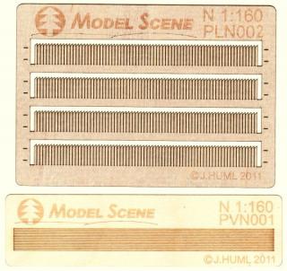Wooden fence 1:160 - type 2